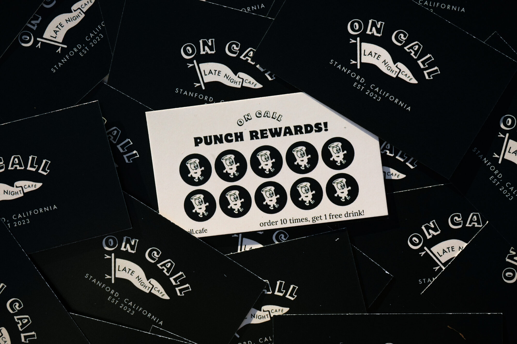 On Call punch cards